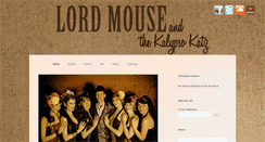Desktop Screenshot of lordmouseandthekalypsokatz.com